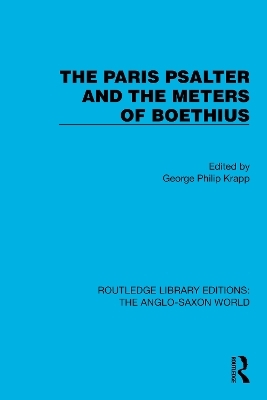 The Paris Psalter and the Meters of Boethius - 