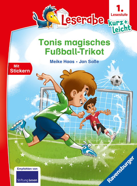 Tonis magisches Fußball-Trikot - lesen lernen mit dem Leseraben - Erstlesebuch - Kinderbuch ab 6 Jahren - Lesenlernen 1. Klasse Jungen und Mädchen (Leserabe 1. Klasse) - Meike Haas