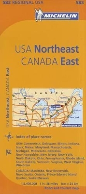 Northeastern USA, Eastern Canada - Michelin Regional Map 583 -  Michelin