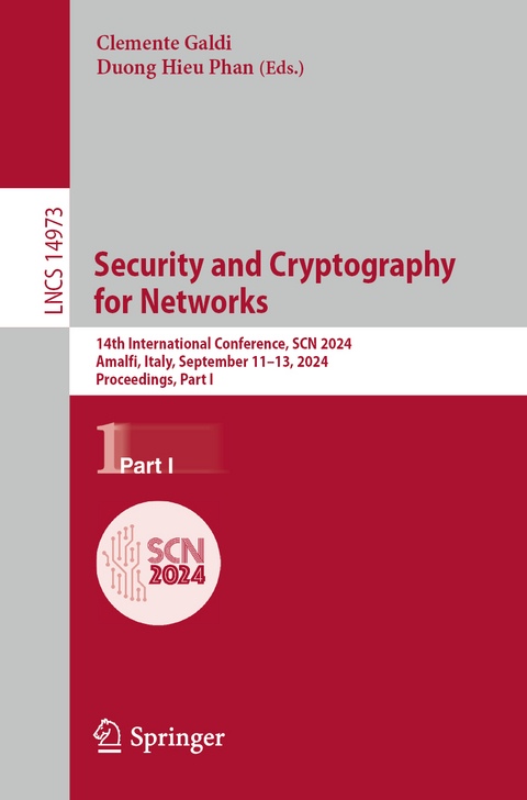 Security and Cryptography for Networks - 