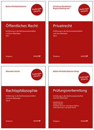 PAKET: Prüfungsvorbereitung + Einführung in die Rechtswissenschaften und ihre Methoden: Tl. I + Tl. II + Tl. III - Bettina Perthold-Stoitzner; Christiane Wendehorst …