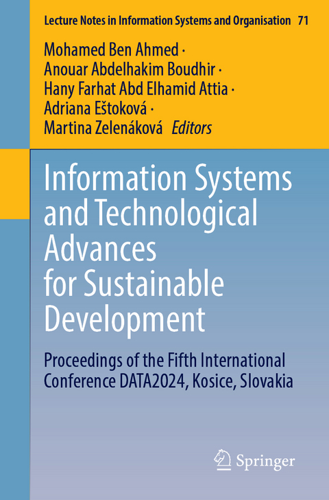 Information Systems and Technological Advances for Sustainable Development - 