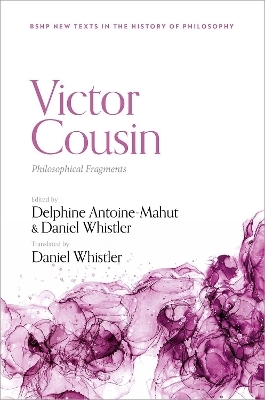 Victor Cousin - Delphine Antoine-Mahut, Daniel Whistler