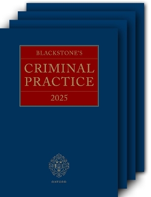 Blackstone's Criminal Practice 2025 (All Supplements Pack) - KC (Hon) Ormerod CBE  David, David Perry KC