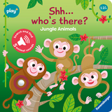 Ravensburger Play+ Shh… Who's there? Jungle Animals (My First Seek and Find Sound Book), Baby book 12+ months