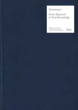 From Apparent to True Knowledge (Wissen) - Rolf-Peter Horstmann