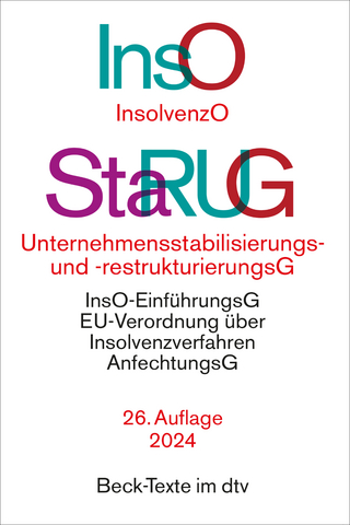 Insolvenzordnung / Unternehmensstabilisierungs- und -restrukturierungsgesetz - 