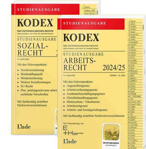 KODEX-Paket Studienausgabe Arbeits- und Sozialrecht 2024/25 - 