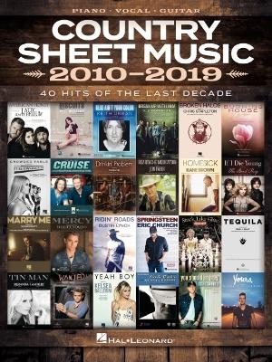 Country Sheet Music 2010-2019