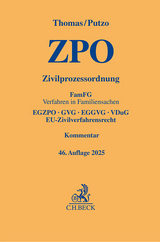 Zivilprozessordnung - Thomas, Heinz; Putzo, Hans; Reichold, Klaus; Hüßtege, Rainer; Seiler, Christian; Nordmeier, Carl Friedrich