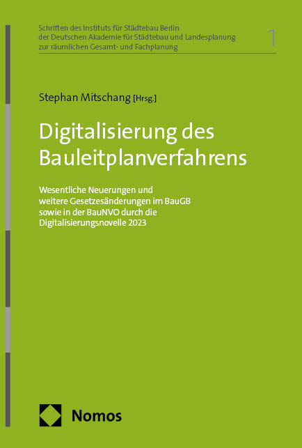 Digitalisierung des Bauleitplanverfahrens - 