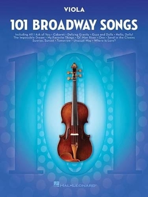 101 Broadway Songs for Viola -  Hal Leonard Publishing Corporation