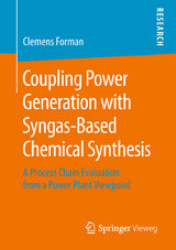 Coupling Power Generation with Syngas-Based Chemical Synthesis - Clemens Forman