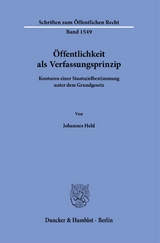 Öffentlichkeit als Verfassungsprinzip - Johannes Held