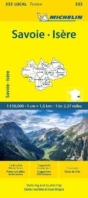 Isere Savoie - Michelin Local Map 333 -  Michelin