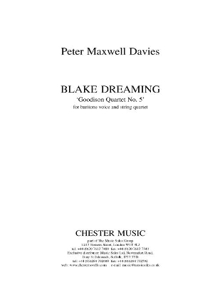 Blake Dreaming 'Goodison Quartet No.5' - 