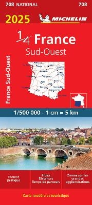 Southwestern France 2025 - Michelin National Map 708 -  Michelin