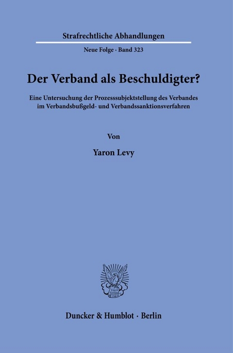 Der Verband als Beschuldigter? - Yaron Levy