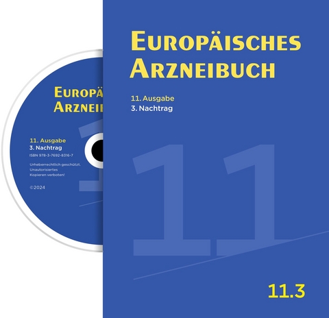 Europäisches Arzneibuch Digital, 11. Ausgabe, 3. Nachtrag