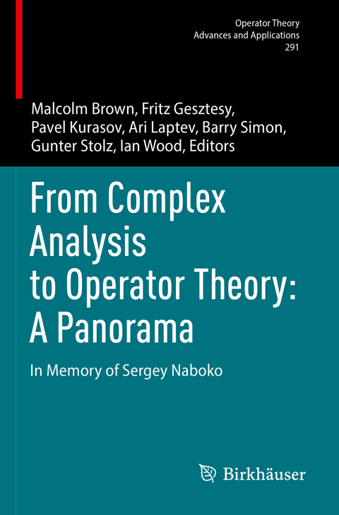 From Complex Analysis to Operator Theory: A Panorama - 