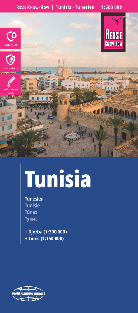 Reise Know-How Landkarte Tunesien / Tunisia (1:600.000)