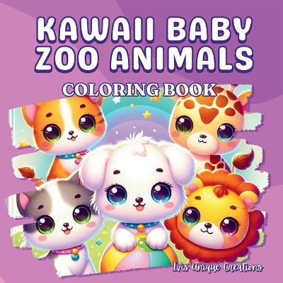 Kawaii Baby Zoo Animals, Coloring book - Ivis Unique Creations