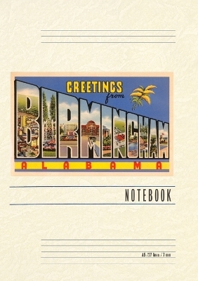 Vintage Lined Notebook Greetings from Birmingham