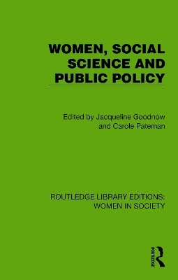 Women, Social Science and Public Policy - 