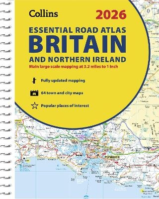 2026 Collins Essential Road Atlas Britain and Northern Ireland -  Collins Maps