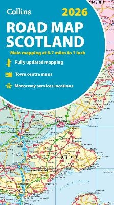 2026 Collins Road Map of Scotland -  Collins Maps