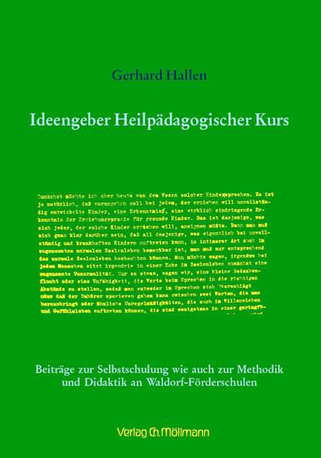 Ideengeber Heilpädagogischer Kurs - Gerhard Hallen