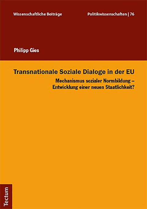 Transnationale Soziale Dialoge in der EU -  Philipp Gies