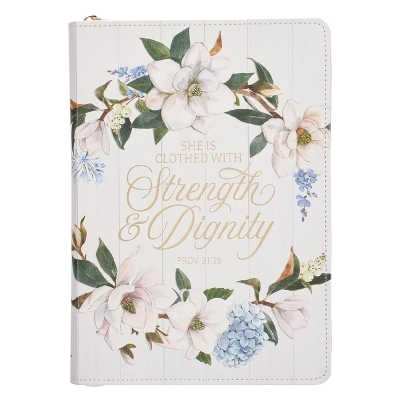 Journal Classic W/Zip White Strength & Dignity Prov. 31:25 - 