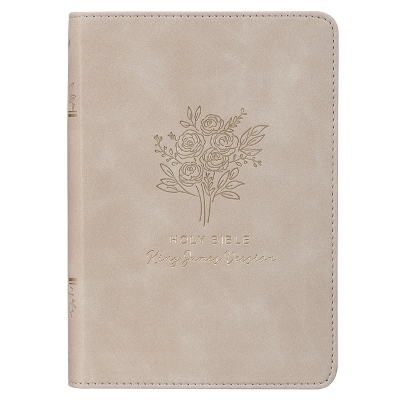 KJV Bible Compact Faux Leather Taupe - 