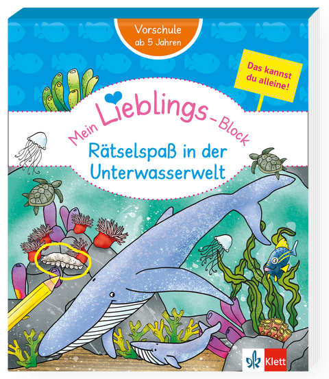 Klett Mein Lieblings-Block: Rätselspaß in der Unterwasserwelt