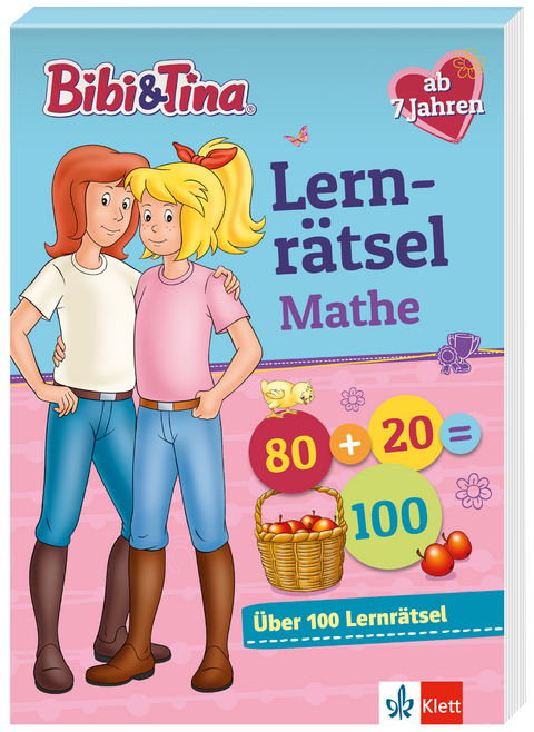 Bibi & Tina: Mein Lernrätsel-Block Mathematik für die 2. Klasse