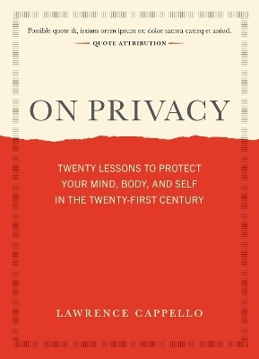 On Privacy - Lawrence Cappello