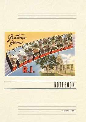 Vintage Lined Notebook Greetings from Providence