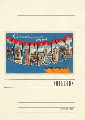 Vintage Lined Notebook Greetings from Keansburg, New Jersey