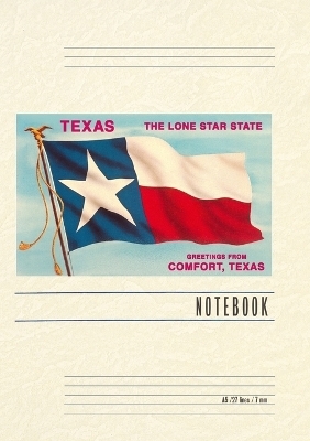 Vintage Lined Notebook Greetings from Comfort, Texas