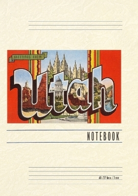 Vintage Lined Notebook Greetings from Utah