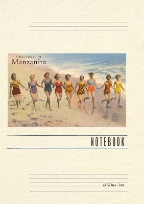 Vintage Lined Notebook Greetings from Manzanita