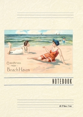 Vintage Lined Notebook Greetings from Beach Haven, New Jersey