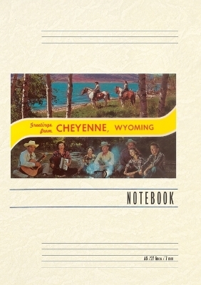 Vintage Lined Notebook Greetings from Cheyenne, Wyoming