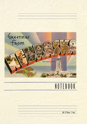 Vintage Lined Notebook Greetings from Nebraska