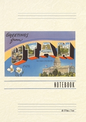 Vintage Lined Notebook Greetings from Utah