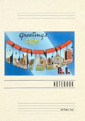 Vintage Lined Notebook Greetings from Providence