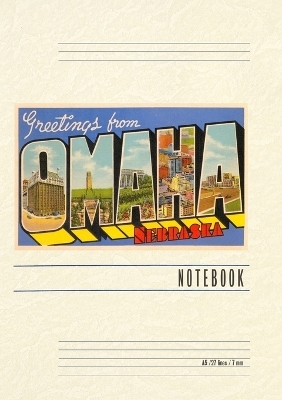 Vintage Lined Notebook Greetings from Omaha