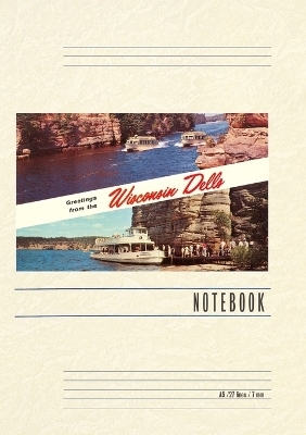 Vintage Lined Notebook Greetings from Wisconsin Dells