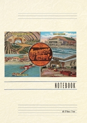 Vintage Lined Notebook Greetings from Atlantic City, New Jersey